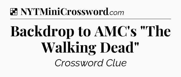 Solution: Backdrop to AMC's 