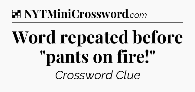 Solution: Word repeated before 