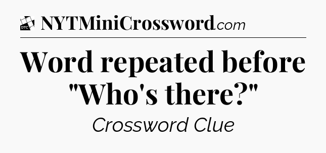 Word repeated before 