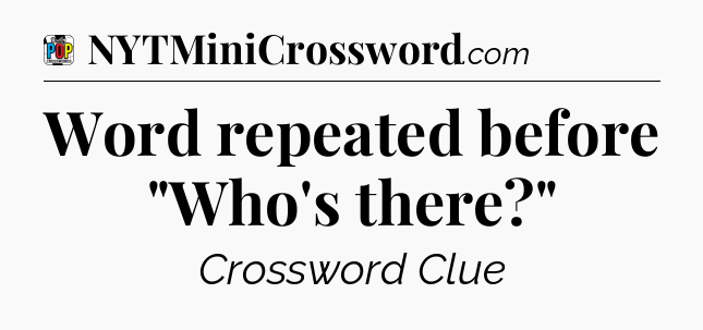 Word repeated before 