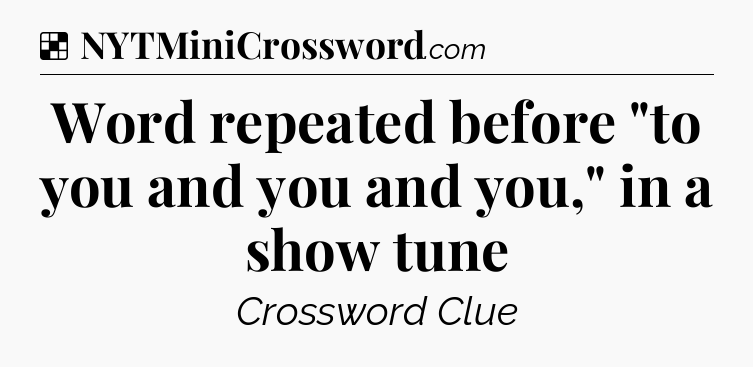 Solution: Word repeated before 