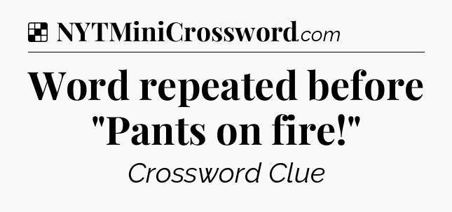 Solution: Word repeated before 