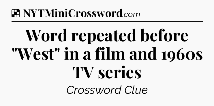 Solution: Word repeated before 
