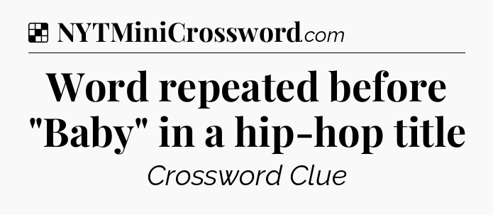 Solution: Word repeated before 