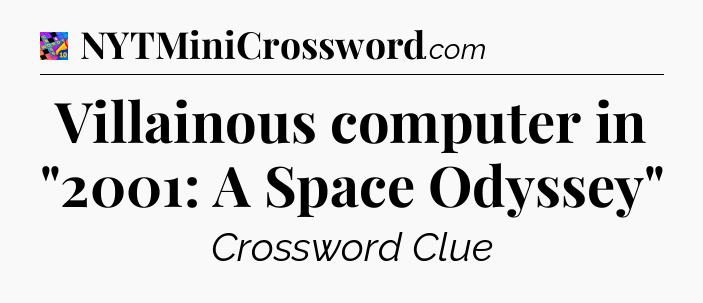 Villainous computer in 