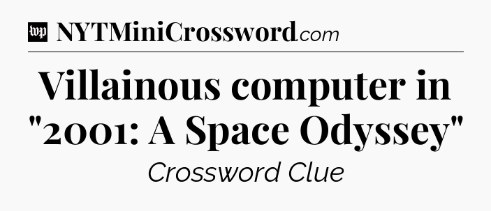 Villainous computer in 