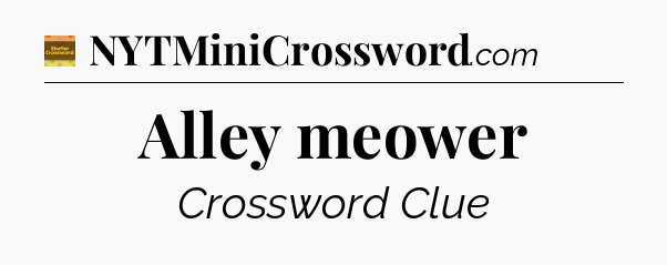 Alley meower - Eugene Sheffer Crossword