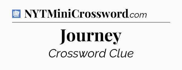 Journey Puzzle Page Crossword Clue