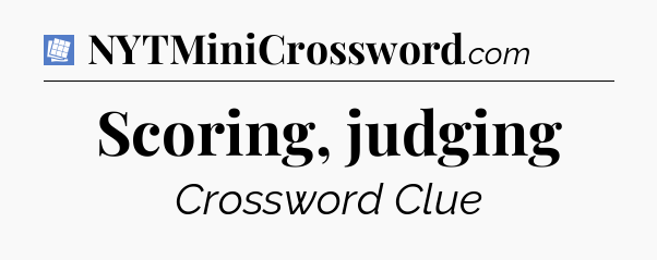 Scoring, judging Puzzle Page Crossword Clue