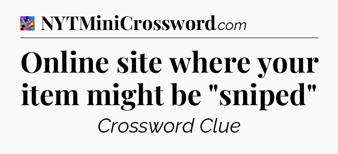 Online site where your item might be 