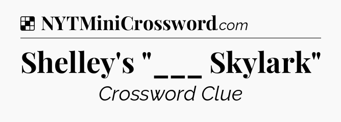 Solution: Shelley's 
