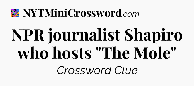 NPR journalist Shapiro who hosts 