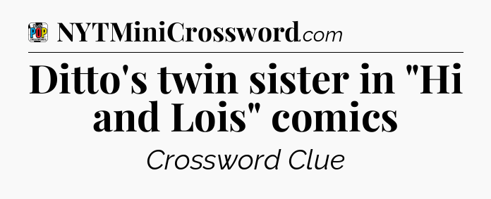 Ditto's twin sister in 