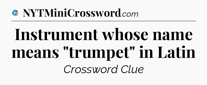 Instrument whose name means 