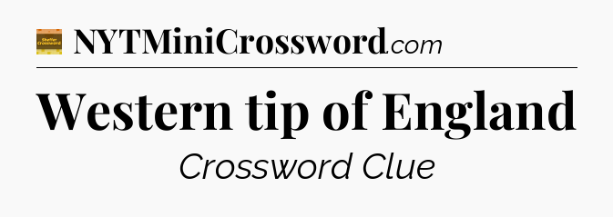 Western tip of England - Eugene Sheffer Crossword