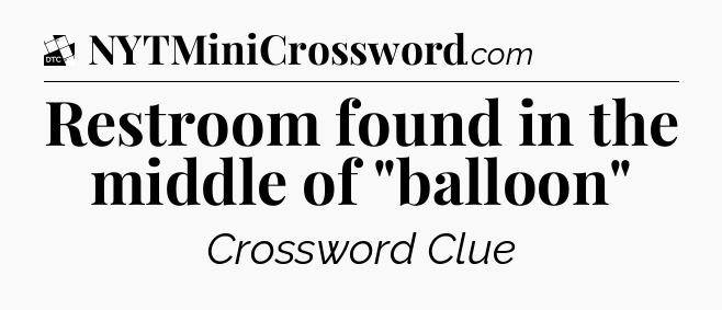 Restroom found in the middle of 