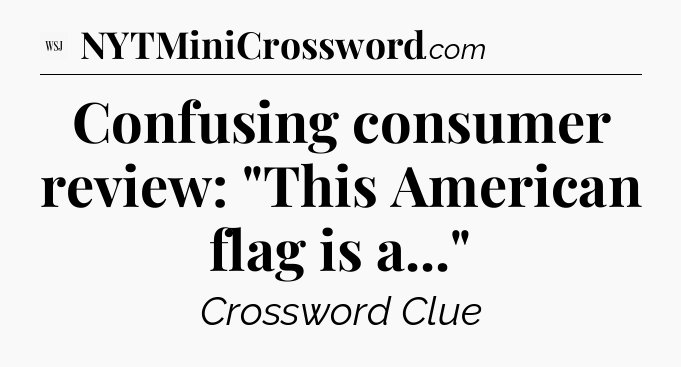 Confusing consumer review: 