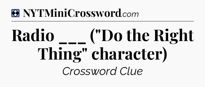 Solution: Radio ___ (