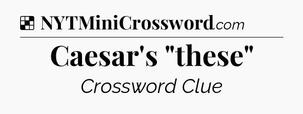 Solution: Caesar's 