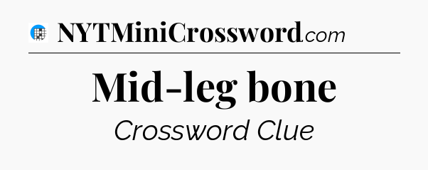 Mid-leg bone Crossword Clue