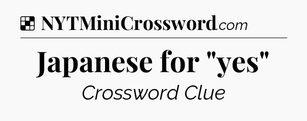 Solution: Japanese for 