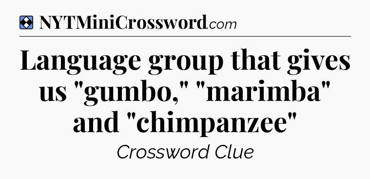 Solution: Language group that gives us 