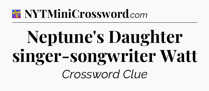 Neptune's Daughter singer-songwriter Watt Codycross