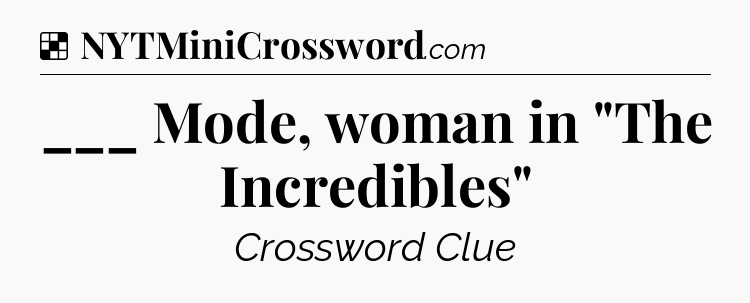 ___ Mode, woman in 