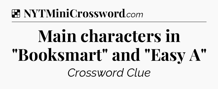 Solution: Main characters in 