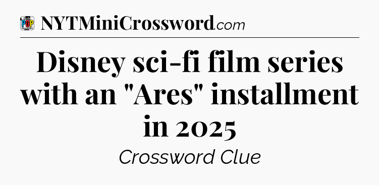 Disney sci-fi film series with an 