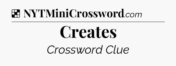 Creates NYT Crossword