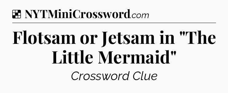 Solution: Flotsam or Jetsam in 