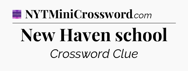 New Haven school - Thomas Joseph Crossword