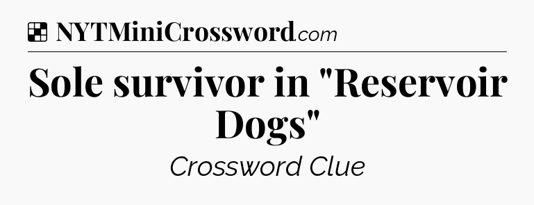 Solution: Sole survivor in 
