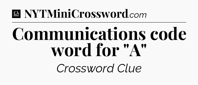 Communications code word for 