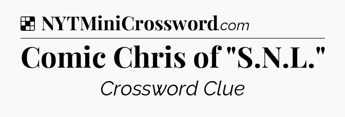 Solution: Comic Chris of 