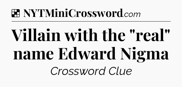 Solution: Villain with the 