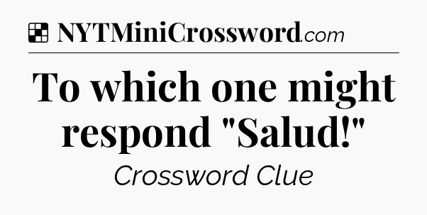 Solution: To which one might respond 