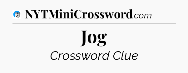 Jog Crossword Clue