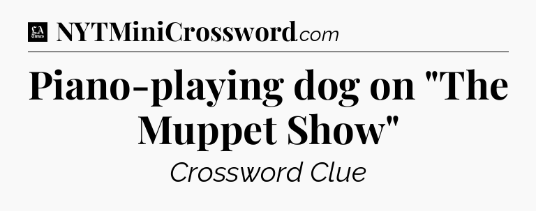 Piano-playing dog on 