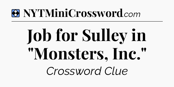 Solution: Job for Sulley in 