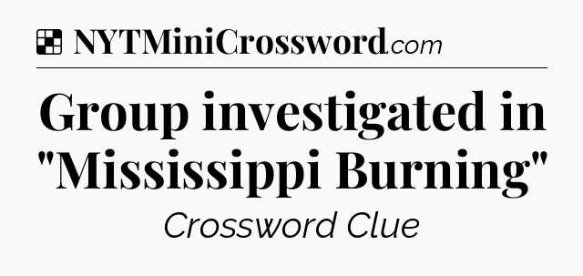 Solution: Group investigated in 