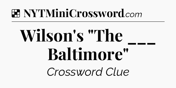 Solution: Wilson's 
