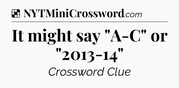 Solution: It might say 