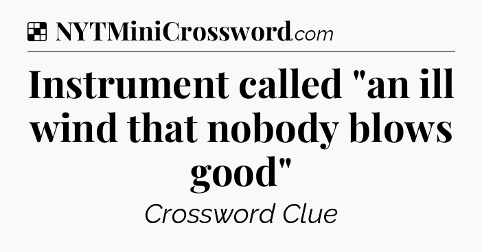 Solution: Instrument called 