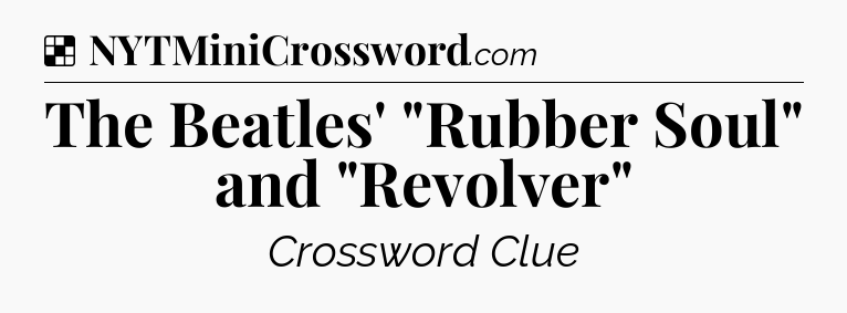 Solution: The Beatles' 