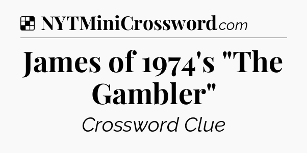 Solution: James of 1974's 