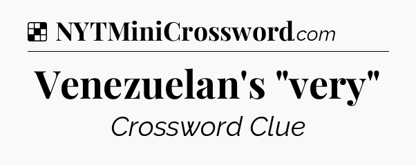 Solution: Venezuelan's 