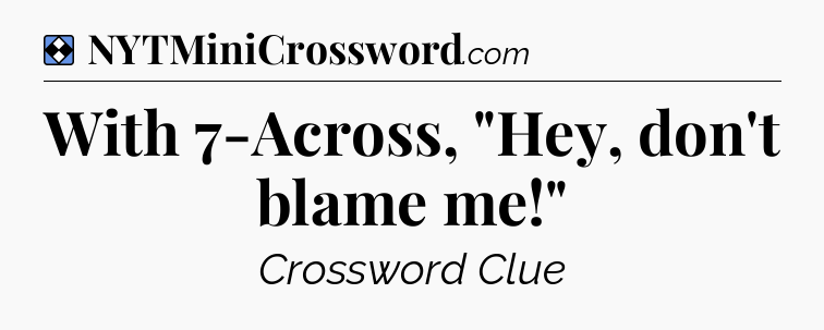 Solution: With 7-Across, 
