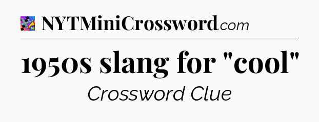 1950s slang for 